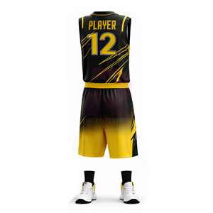 Uniformes de Baloncesto Transpirables de Último Diseño, Talla Grande, Logotipo Personalizado, Color Sólido, 100% Poliéster, Absorbentes de Humedad - Product Image 4