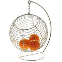 Cesta de Frutas Compacta de Metal Ideal para Cozinhas Pequenas, Oferecendo Organização Eficiente de Frutas e um Toque Decorativo