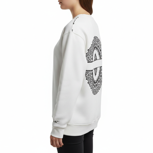 Sweat-shirt pour homme, broderie, col rond, manches longues, imperméable, coupe-vent, sur mesure, OEM, vente en gros - Product Image 3