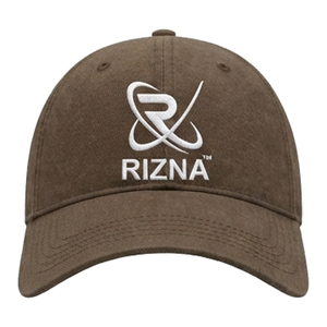 หมวกเบสบอล RIZNA ENTERPRISES OEM แบบสั่งทำได้สำหรับทุกเพศ ผลิตจากผ้าฝ้าย 100% คุณภาพสูง ปักโลโก้ 3 มิติ 6 แผง พิมพ์ลายจุดสไตล์กอล์ฟ ล้างสีแบบวินเทจ เหมาะสำหรับงานปาร์ตี้ - Product Image 1