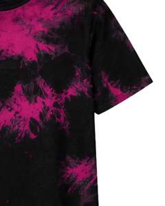 T-shirt personnalisé rose tie-dye pour homme, coton, streetwear décontracté, été, col rond, manches courtes, tee-shirt tendance - Product Image 6