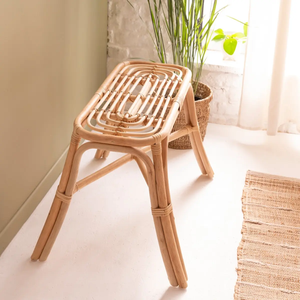 High Quality Natural Rattan <b>Bench</b> Farmhouse <b>Indoor</b> <b>Bench</b> for Entryway Handcrafted in Vietnam - Product Image 3