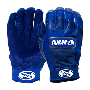 Guantes de Bateo de Cuero Personalizados en Negro/Blanco, Acolchados, con Cierre de Hebilla Ambidiestro, Tejido de Punto, Multitalla para Adultos, Béisbol - Product Image 5