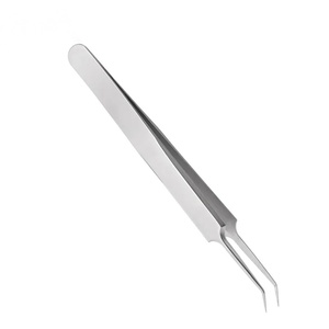 แหนบสแตนเลสปลายเรียบสำหรับติดขนตาปลอม ความยาว 10 มม. - Product Image 1