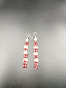 Boucles d'oreilles pendantes Amaira Jewels en laiton plaqué or, style bohème, avec imitation perle et pompon, pour femme, bijoux fantaisie de soirée, nœud papillon - Product Image 6