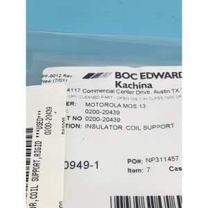 ฉนวนขดลวดแบบมีฐานรองรับ LOT OF 3 AMAT 0200-20439 - อุปกรณ์และอะไหล่เซมิคอนดักเตอร์ระดับโลกที่เชื่อถือได้ - Product Image 4