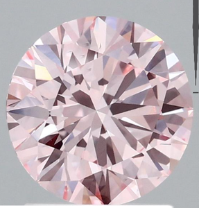 เพชรชมพูสังเคราะห์ทรงกลมเจียระไนแบบบริลเลียนท์ น้ำหนัก 1.50 กะรัต เสริมด้วยเพชรเติมเต็ม ได้รับการรับรองจาก IGI สำหรับการทำเครื่องประดับ - Product Image 2