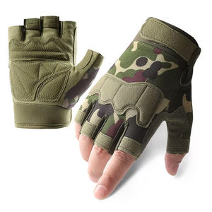 Guantes de Ciclismo Táctiles de Media Mano, de Microfibra Duradera de Alta Calidad, Transpirables, de Cuero, para Exteriores - Product Image 5
