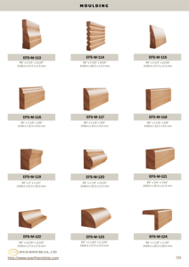 Solid Wood Baseboard Crown Trim Custom Profiles for Residential Commercial Interiors Wall <b>Ceiling</b> Decoration - Product Image 5