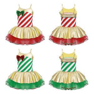 Vestido de Ballet con Tutú para Niñas de 4 a 16 Años, Mono de Danza para Navidad, Danza Moderna, Actuación en Escenario, Carnaval - Product Image 1