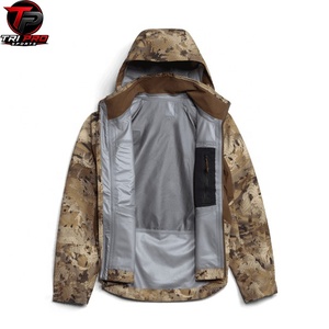 Veste softshell unisexe haut de gamme pour l'extérieur, à capuche, fermeture éclair intégrale, multi-poches, légère, en polyester imprimé, pour la chasse et la randonnée - Product Image 2