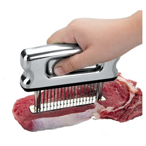 Tenderizzatore per carne in acciaio inossidabile con aghi affilati per uso in cucina - Product Image 2