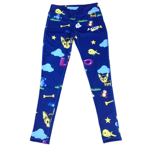 Leggings de yoga taille haute à séchage rapide pour femmes avec broderie, ceinture élastique en Spandex/Nylon, longueur intégrale, 220g Altr Brothers - Product Image 3