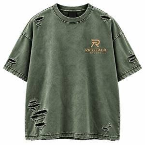 Men's Oversized Black Knitted T-<b>Shirt</b> Short Sleeve O-Neck Front Silk Screen Printed Breathable Cotton Sportswear - Product Image 4