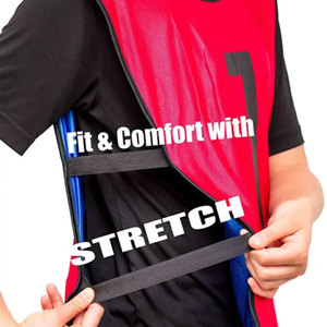 Best Selling Reversible Soccer Training <b>Bibs</b> Breathable Mesh Football Practice Vest Wholesale Pakistan Mesh Pinnies - Product Image 3