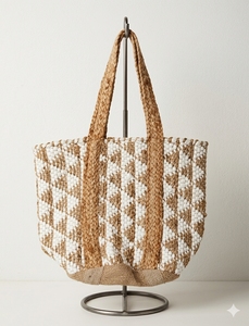 Fashionable Braided Jute Cotton Bohemian Chindi <b>Beach</b> <b>Tote</b> <b>Bags</b> Large Shopping <b>Bags</b> with Custom Logo best for shopping <b>bags</b> - Product Image 1