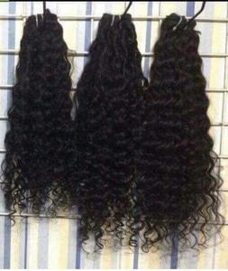 Lots de Cheveux Indiens Bouclés Naturels 100% Cheveux Humains Vierges Texture Naturelle Douce et Volumineuse Cheveux Non Traités - Product Image 2