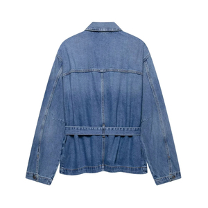 New Spring Women's <b>Denim</b> Jacket Luxury French Temperament Korean Style Casual Outerwear Versatile Fashion <b>Coat</b> Wholesale - Product Image 2