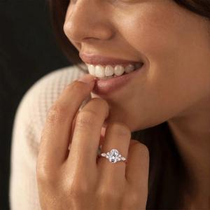 Anillo de Compromiso y Matrimonio de Diamante Moissanita Personalizado, Plata 925, Disponible a Precio de Fábrica - Product Image 6