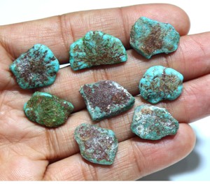 Dalles brutes de turquoise d'Arizona, pierre précieuse naturelle, dalle de turquoise d'Arizona pour la fabrication de bijoux, vente en gros de pierres précieuses - Product Image 3