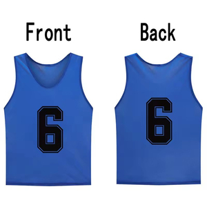 Wholesale Custom Logo Soccer Practice <b>Bibs</b> Breathable Mesh <b>Training</b> Pinnies & High-Visibility Scrimmage Vests - Product Image 5