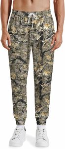 Pantalon de jogging décontracté pour homme, en coton tricoté, léger, écologique, tie-dye, taille élastique avec cordon de serrage, idéal pour l'été - Product Image 3