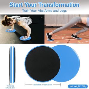 Disques d'exercice et de fitness double face pour entraînement du tronc et des abdominaux, en ABS, antistatiques, pour tapis et sols durs à la maison - Product Image 4