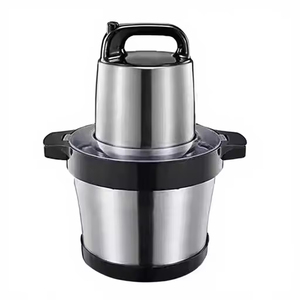Picadora de Carne Eléctrica de Acero Inoxidable de 5.1-6L de Capacidad, Procesador de Alimentos, Licuadora para Uso en Exteriores, Máquina para Fufu - Product Image 1