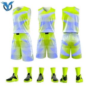 Conjunto de uniforme de baloncesto para hombre y mujer, uniforme colorido de buena calidad, a la moda - Product Image 5