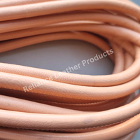 Cordon en cuir cousu directement de l'usine 3mm 4mm 5mm, corde tressée en daim, couleur et taille personnalisées pour fournitures de bijoux Reliance Leather