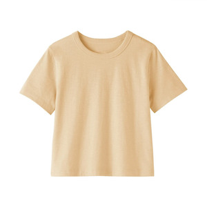 เสื้อครอปท็อปผู้หญิงสีพื้น คอวี แขนสั้น สกรีนโลโก้ตามสั่ง ขายส่ง แฟชั่นลำลอง เสื้อครอปท็อปพื้นฐาน - Product Image 1