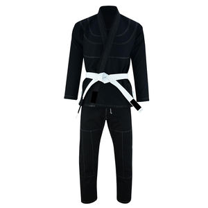 ชุดยูโดคาราเต้แบบเบาสำหรับทุกเพศทุกวัย สีสันปรับแต่งได้ เนื้อผ้าระบายอากาศดี พร้อมเข็มขัดสีขาวดำ - Product Image 3