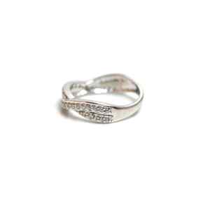 Anillo de Plata de Ley 925 con Incrustaciones de Moissanita en Forma de Ola, Joyería Fina de Lujo para Mujer, Aniversario, Boda - Product Image 6
