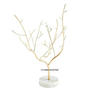 Support de Présentation de Noël en Métal pour Arbre de Noël, Base en Marbre Arrondie, Éclairage LED, Différents Styles Métalliques - Product Image 1