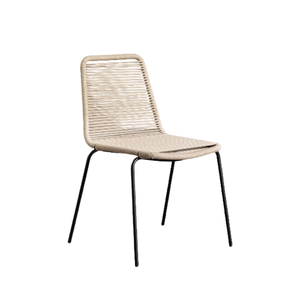 Sillas de comedor de ratán sin brazos en oferta, con estructura de hierro, diseño moderno, sillas de restaurante para muebles de comedor en el hogar - Product Image 1