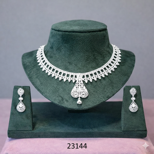 MOLL JEWELLERS Ensemble Collier et Boucles d'Oreilles Floraux Plaqué Or 24K en Alliage, Style Indien Tendance, Zircon, Bijoux pour Femme, Cadeau de Mariage, Fournisseur tiers - Product Image 3