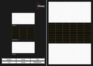 กระเบื้องบุผนังเซรามิกผิวมันเงาแบบร่วมสมัย ขนาด 300x600 มม. เหมาะสำหรับตกแต่งผนังภายในบ้านสไตล์โมเดิร์น ห้องน้ำ ห้องครัว - Product Image 4