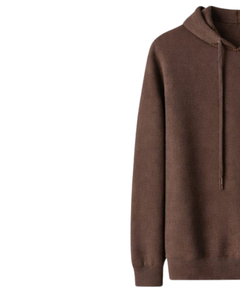 Sweat-shirt à capuche en molleton de coton marron foncé pour femme, broderie personnalisée, streetwear décontracté, fabricant OEM en gros - Product Image 3