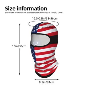 Splendid Apparel - Pasamontañas Unisex con Estampado de Bandera Americana por Sublimación, Cobertura Total, Transpirable e Impermeable para Exteriores - Product Image 2