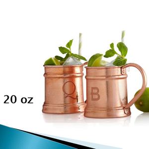 Mug en cuivre en forme de cloche avec corps conique, paille en cuivre, vaisselle artisanale pour eau, thé, café, maison, bar, restaurant - Product Image 2