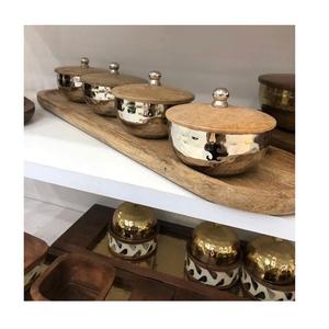 Servidor de Nueces de Madera y Vidrio, Diseño Innovador, Forma Redonda, Servidor de Nueces de Calidad Deluxe, Servidor de Nueces con Tamaño Personalizado - Product Image 3