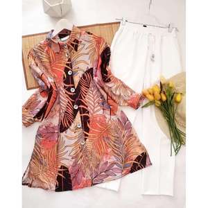 DISEÑADOR RAYON DIGITAL PRINT TRABAJO KURTI CON PALAZZO MULTI COLOR - Product Image 1