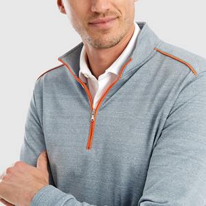 Sudadera de golf impermeable con media cremallera y logotipo personalizado, diseño de moda, ligera, para hombre - Product Image 5