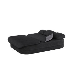 75 2 1 Foldable Convertible Sleeper Foam Sofa <b>Bed</b> Multi-Functional Chenille Floor <b>Folding</b> Sofa <b>Bed</b> - Product Image 4