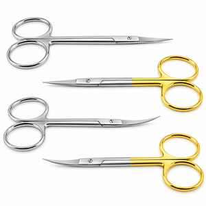 Tijeras Quirúrgicas Dentales Iris TC de Acero Inoxidable para Disección de Encías, Sutura y Cirugía de Precisión - Product Image 1