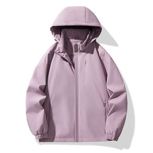 Veste polaire zippée unisexe pour femme Edoor Wears, vêtements de sport personnalisés, imperméable, 100% polyester, streetwear, manteau d'hiver - Product Image 2
