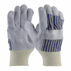 Gant de travail haute performance en cuir de vachette pleine fleur et tissu de coton pour le dos, avec logo personnalisable - Product Image 2