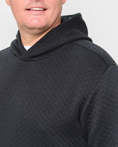 Sweat à capuche noir pour homme, mélange coton-polyester de haute qualité, molleton, impression personnalisée, respirant, séchage rapide, décontracté, OEM, vente en gros, hiver - Product Image 6