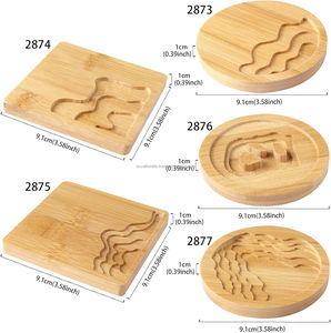 High Quality Square Resin Coasters for Desk <b>Accessories</b> Home <b>Kitchen</b> Tabletop Dining Set Durable Modern Stylish Design Mats Pads - Product Image 4