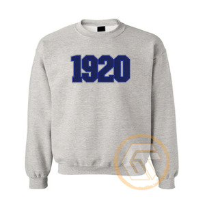 เสื้อสเวตเชิ้ตผ้าฝ้ายฟลีซคอกลมสำหรับสตรี  แบบสั่งทำขายส่ง ปักลายตามสั่ง  ย้อมสีพื้น สำหรับฤดูหนาว  ของชมรม Zeta Phi Beta - Product Image 4